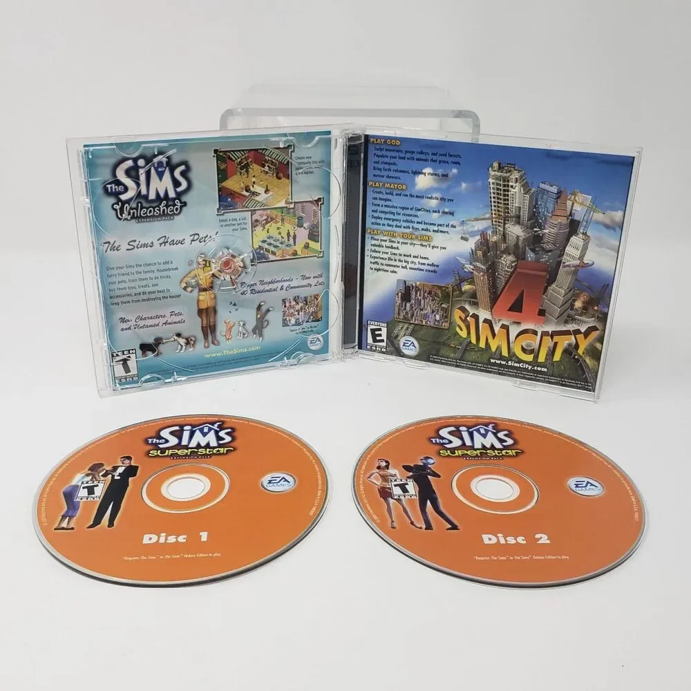 The Sims: Superstar Expansion Pack 2 Disc PC CD-ROM Game